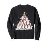 Kids Christmas Polar Bear Xmas Tree Funny Polar Bear Lover Sweatshirt