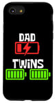 iPhone SE (2020) / 7 / 8 Dad of Twins Low Battery Funny Father's Day Dad of 2 Kids Case