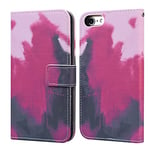 Flip phone case for Iphone 6G Iphone 6S PU Leather Wallet Card Slots Flip Case Watercolor Gradient Ramp Graffiti Art Printing with Stand Function Magnetic Protective Cover