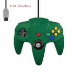 Vert Manche De Jeu N64 Avect Câble Long, Joystick Pour Jeux Vidéo Classiques Sur Console Nintendo 64, Compatible Avec Ns Switch, Nouveauté