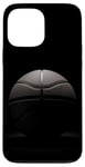 Coque pour iPhone 13 Pro Max Ballon de basket simple noir et blanc