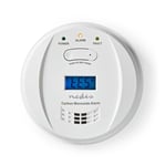 Nedis Karbonmonoksid Alarm | Batteri drevet | batteritid opp til: 5 år | Med pause knapp | Med test knapp | 85 dB | Hvit