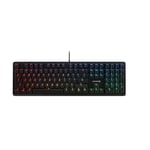 CHERRY G80-3000N, Mechanical Gaming Keyboard with RGB Lighting, EU Layout (QWERTY), Wired, Original MX SILENT RED Switches, Black