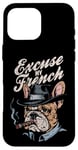 Coque pour iPhone 16 Pro Max Bulldog français Excuse My Frenchie Vintage Bulldog Lover