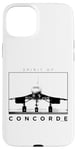 Coque pour iPhone 15 Plus Spirit Of Concorde Supersonic Avion de ligne sur piste