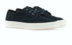 FRED PERRY Mens Navy B5183 Ealing Low Canvas Trainers >> Size UK 7 EU 41 RRP £85