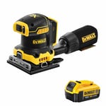 Dewalt DCW200N 18V XR Brushless 1/4 Sheet Palm Sander with 1 x 4.0Ah Battery