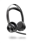 Poly Voyager Focus 2 UC USB-A-headset för Microsoft Teams inkl. laddningsstation