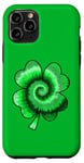 iPhone 11 Pro Lucky Tie-Dye Four Leaf St Saint Patrick's Day Clover Case