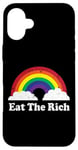 Coque pour iPhone 16 Plus Rosseau Quote Retro Vintage Eat The Rich