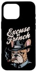 Coque pour iPhone 16 Pro Max Bulldog français Excuse My Frenchie Vintage Bulldog Lover