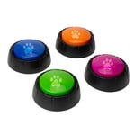 Recordable Dog Communication Buttons Set of 4