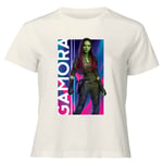 Guardians of the Galaxy Gamora Women's Cropped T-Shirt - Cream - XXL