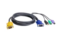 ATEN – KVM cable SPHD15ma/2x3.5mm ma - 1xUSB A ma/2xPS/2 ma/HD15ma, 3m (2L-5303UP)