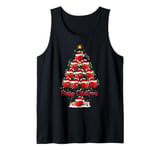 Apple Fruit Xmas Lighting Santa Apple Christmas Tree Tank Top