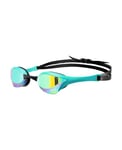 arena Cobra Ultra Swipe Mirror Lunettes de Natation Unisexe Adulte Race, Lunettes de Natation avec Lentilles Courbes Miroir, Anti-buée, Protection UV, 5 Ponts Nez Interchangeables