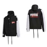 Puma Mens x Ader Error Long Sleeve Hooded BlackWhite Men Windbreaker Jacket 578494 01 - Black/White - Size X-Small