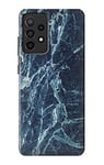 Light Blue Marble Stone Texture Printed Case Cover For Samsung Galaxy A52, Galaxy A52 5G