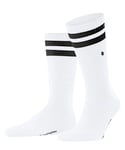 Burlington Men's Court M SO Cotton Patterned 1 Pair Socks, White (White 2000), 6.5-11