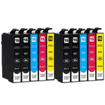 10 Ink Cartridges (set + Bk) For Epson Workforce Wf-2660dwf Wf-2540wf Wf-2510wf