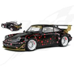 [FR] Solido PORSCHE 911 964 RWB AOKI BODYKIT 2021 BLACK RED 1:18 - SL1807507