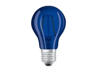 Osram - Led-Glödlampa Med Filament - Form: A60 - E27 - 2.5 W (Motsvarande 4 W) - Klass G - Blått Ljus - 9000 K