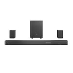 Hisense AX5125H 5.1.2 Channel 500W Dolby Atmos Soundbar with Wireless Subwoofer& Up Firing Speakers& Turly Wireless Rear Speakers