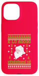 Coque pour iPhone 15 2024 Famille Noël Unique Ugly Red