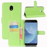 Galaxy J5 Pro/J5 2017      Pu Wallet Case    [Green]