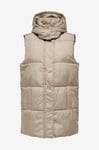 Only - Väst onlDemy Padded Waistcoat - Beige