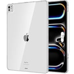 MoKo Coque Compatible avec iPad Pro 13 Pouces M4 2024/iPad Pro 12,9 Pouces 2024, Étui pour iPad Pro 12,9 Pouces 2024 TPU, Housse Anti-rayure Ultra Transparent Protecteur Tablette Antichoc, Transparent