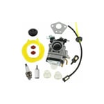 Ontway - Carburateur pour 43Cc 52Cc 40-5 Bc430 CG430 CG520 1E40F-5,Moteur de Débroussailleuse TL43 TL52 Bougie d'allumage Filtre à Essence