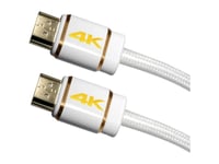 Maxtrack Hdmi Av-Anslutningskabel [1X Hdmi® - 1X Hdmi®] 2,0 M Vit