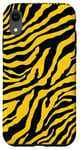 Coque pour iPhone XR Coque de téléphone motif zèbre ethnique jaune - aspect 9:16