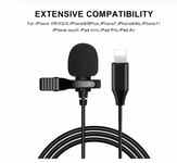 Clip On Professional Lightning Microphone for iPhone 11 Pro XS Max X XR 7 8 Plus