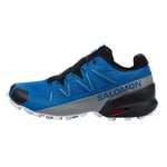 Salomon Homme Speedcross Chaussures de randonnée, Bleu Noir Blanc, 47 1/3 EU