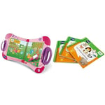 VTech - MagiBook Starter Pack Rose, Livre Interactif Enfant – Version FR & Livre MagiBook - Mes Premiers apprentissages Niveau Maternelle - Pack de 3 Livres, Livres éducatifs – Version FR