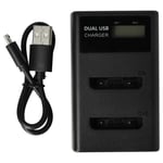 vhbw Chargeur USB double compatible avec Bosch 1ICP6/32/39, 150906AAWW017, S6EA compteur de vélo + écran LED 4,2 V