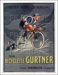 POSTER HQ 40x60cm d'une AFFICHE VINTAGE MICH VéLO/CYCLES GURTNER