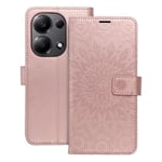 Xiaomi Redmi Note 13 Pro 4G Plånboksfodral Mezzo - Rose Guld