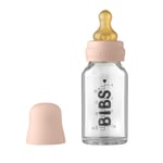 BIBS Baby Glass Bottle Complete Set Latex Blush 110 ml