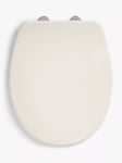 John Lewis Antibacterial Thermoset Soft Close Easy-Fix Toilet Seat, White