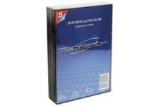 Boitier dvd slim noir 1 dvd pack 5