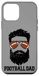 iPhone 12 mini Football Dad Funny Messy Hair Beard Football Dad Case