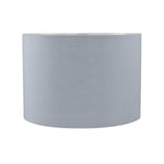 Abat-Jour Gris Tissu Fermeture Scratch pour E14 E27 Incl. Adaptateur Rond 35 CM