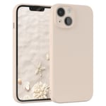 For Apple iPhone 14 Silicone Cover Back Cover Protection Phone Case Taupe