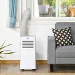 7000 BTU Mobile Air Conditioner Portable AC Unit w/ RC, for Bedroom, White