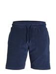 Jack & J S Jprbla Terry Ss Shorts Marinblå