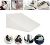 Premium Bed Wedge Acid Reflux Pillow Support - Dr Recommended for Snoring & Gerd