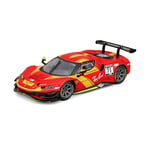 Bburago - 1/43 Ferrari Racing 296 GT3 2023 - Nouveauté 2024 : Ajoutez à Votre Collection la Voiture en métal Ferrari Signature à l'échelle 1/43ème, capturant la Puissance et l'élégance de la GT3 2023